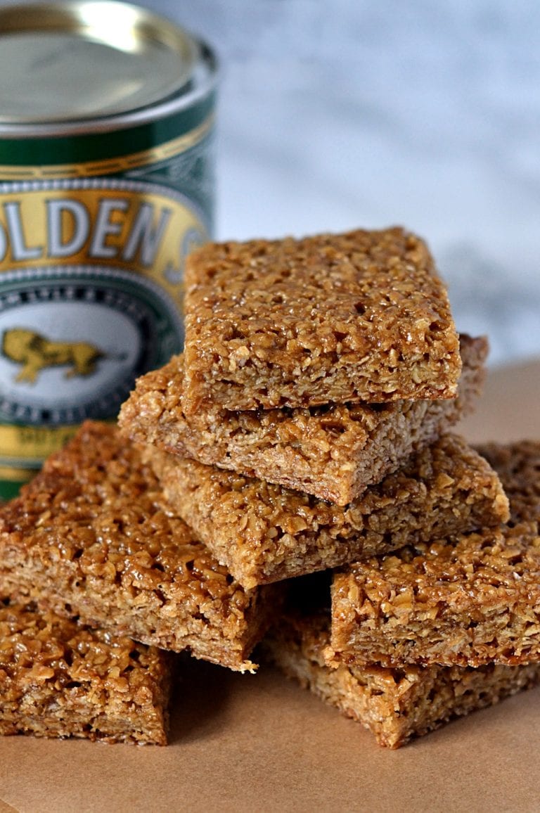 Easy flapjack recipe from Baking with Granny. Chewy flapjack, simple recipe, perfect to bake at home.